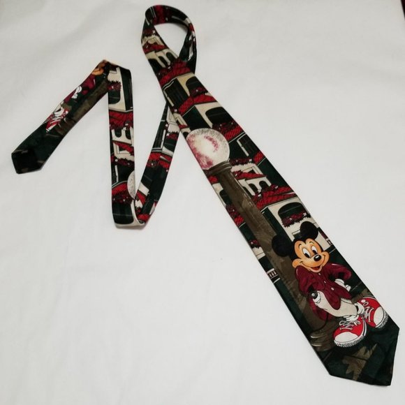 Lot of 2 Cartoon Printed Neck Ties Mickey & Daffy - Picture 2 of 7